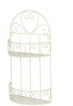 Ambiente Haus Deko-Wandregal &raquo;Wandregal ovali - antikweiss 50cm&laquo; 1 Stk. dalys