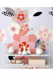 living walls Fototapetas &raquo;Fototapete Blumen&laquo; gemustert | matinis | neutral glatt RetroBlumen-Tapete Tapeten Wohnzimmer miegamojo kambario baldai K&uuml;che Design imitacija