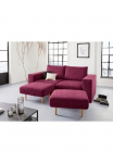 LOOKS by Wolfgang Joop Trivietė sofa &raquo;Looksv&laquo; Verwandlungssofa: i&scaron; sofa wird sofa su 2 Hockern