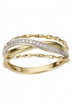 Firetti Auksinis žiedas &raquo;Schmuck Dovanų Gold 585 tlw. mehrreihig bicolor massiv&laquo; su Brillanten