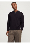 Jack & Jones Megztinis &raquo;JJEEMIL KNIT Polo mar&scaron;kinėliai HALF ZIP LS NOOS&laquo; su Polo mar&scaron;kinėliai apykaklė