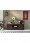 SIT TV staliukas &raquo;dunkelbraunes TV staliukas i&scaron; recyceltem Altholz&laquo; TV‑Board & Wohnzimmer‑Kommode i&scaron; Altholz