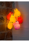 KONSTSMIDE LED &scaron;ventinės lemputės &raquo;Weihnachtsdeko&laquo; 8 Stk.-flammig LED Dekoratyvinė girlianda spalvoti Eulen 16 warm wei&szlig;e Dioden