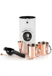 Buddy's Stiklinės kokteiliams &raquo;Buddy&acute;s Bar&laquo; 2 x 500 ml Puodelis 27 cm Barl&ouml;ffel 5cl Barma&szlig; & schw. Limettenpresse
