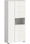 welltime Komoda &raquo;Biel auk&scaron;tis 133 cm 3 durys 1 offenes Fach&laquo; 1 Stk. dalys T&uuml;ranschlag wechselbar moderni Design Vonios spinta spintelė Bad