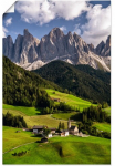 Artland Plakatas &raquo;Sommer in S&uuml;dtirol in den Dolomiten&laquo; Berge & Alpenbilder 1 Stk. dalys be grotelės