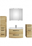 Saphir Vonios kambario baldų komplektas &raquo;Serie 4010 4 vienetai Keramik-Waschtisch su LED-Spiegelschrank&laquo; rinkinys