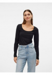 Vero Moda Mar&scaron;kinėliai ilgomis rankovėmis &raquo;VMLULU LS U-NECK Mar&scaron;kinėliai be rankovių JRS GA NOOS&laquo;
