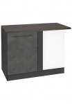 KOCHSTATION Pastatoma kampinė spintelė &raquo;KS-Tulsa&laquo; 110 cm plotis 1 durys schwarzer Metallgriff Kokybi&scaron;kas MDF priekis