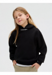 Calvin Klein Jeans Calvin KLEIN Džinsai Sportinis megztinis su gobtuvu &raquo;NECK EMBRO LOGO TERRY Bliuzonas dėl Vaiki&scaron;ki iki 16 Jahre Logo-schriftzug