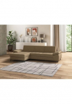 DOMO collection Kampinė sofa &raquo;Capelo komfortabel klare Linien zeichnen dieses Design i&scaron; L-Form&laquo; su Armteilverstellung patogi su miegojimo funkcija spyruoklės