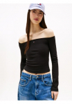 Tommy Jeans Tommy Džinsai mar&scaron;kinėliai ilgomis rankovėmis &raquo;TJW siauras ESSENTIAL BOAT NECK LS&laquo;