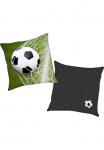 Herding Young Collection Dekoratyvinė pagalvėlė &raquo;Fu&szlig;ball&laquo; su puikus futbolo kamuolys Motiv