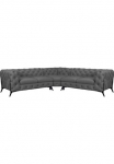 Home affaire Chesterfield-Sofa &raquo;Amaury L-Form&laquo; Chesterfield-Optik Plotis/gylis je 262 cm Fu&szlig;farbe w&auml;hlbar