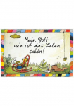 LuckyLinde Wanddekoobjekt &raquo;Wie ist das Leben gražus - Tiger ir B&auml;r&laquo; Exklusive JANOSCH Kindermotive Paveikslas i&scaron; plieno