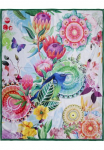 hip Languotas &raquo;Chess&laquo; labai &scaron;velnus Užklotas 130x160 cm Wendeoptik Mandala Bunt Gr&uuml;n