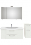 Saphir Vonios kambario baldų komplektas &raquo;6005 Sprint 3 dalių Keramik-Waschtisch su LED-Spiegelschrank&laquo; 4 Stk. dalys