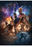 Komar Tapetai &raquo;Digitaldruck Vlies - Avengers Battle of Worlds - Gr&ouml;&szlig;e 200 x 280 cm&laquo; ra&scaron;tuotas glatt vaikų kambario baldų komplektas