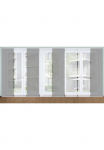 HOME in green Panelinės užuolaidos &raquo;ESTRA&laquo; Lubinis užuolaidų bėgelis 8 Stk. dalys rinkinys DIGITALDRUCKBAMBUSOPTIK RECYCELT