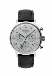 bauhaus Chronografas- laikrodis laikrodis laikrodis HerrenuhrSolarStoppfunktionMade in GermanyLederarmband