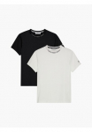 Calvin Klein Jeans Calvin KLEIN Džinsai Mar&scaron;kinėliai &raquo;INTARSIA 2-PACK SS Mar&scaron;kinėliai Rinkinys 2 dėl Vaiki&scaron;ki iki 16 Jahre Logo-Schriftzug