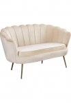 SalesFever Dvivietė sofa &raquo;Clam Komfort-Duo-Sitz&laquo; Muscheldesign-Breite 136 cm: Pure Extravaganz