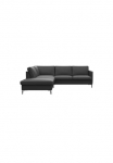 FLEXLUX Kampinė sofa &raquo;Fiore L-Form&laquo; siauras porankiais F&uuml;&szlig;e Alu/schwarz B/T 234/225cm &Scaron;altų putų poliretano čiužinys im Kėdė