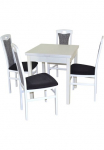HOFMANN LIVING AND MORE Valgomojo komplektas &raquo;5tlg. Tischgruppe&laquo; ekonomi&scaron;kas rinkinys 5tlg. Valgomasis stalas 5 Stk. dalys kėdė montiert