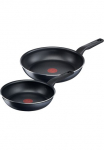 Tefal Keptuvių rinkinys &raquo;XL Force&laquo; Aliumininis rinkinys je 1 keptuvė &Oslash; 24/28 cm H: 6 cm 2 Stk. dalys Antihaft Thermo-Signal tiefe forma alle Herdarten au&szlig;er Indukcinė