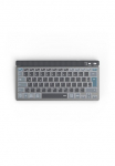 Hama Klaviatūra &raquo;Tastatur WK-700 (kabellos beleuchtet QUERTZ Multi-Device klein)&laquo; (ausklappbare F&uuml;&szlig;e)