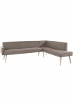 exxpo - sofa fashion Kampinis suolas &raquo;Lungo moderne Kedernaht bequem ir elegant hoher Holzfu&szlig;&laquo; Kokybi&scaron;kas Detailverarbeitung frei im Raum stellbar