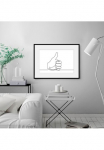 queence Paveikslas &raquo;YES WE CAN&laquo; Kunst | Modern | Motivationsbilder | Schwarz-Wei&szlig; 1 Stk. dalys HD Premium Poster-Druck ir Holzrahmen