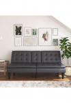 Dorel Home Sofa su miegojimo mechanizmu &raquo;MAINE Kinosofa su Relax- ir miegojimo funkcija 2 Getr&auml;nkehalter&laquo; Liegefl&auml;che 190 x 110 cm Webstoff ir i&scaron; dirbtinės odos