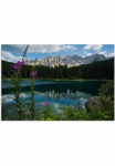 Artland Paveikslas &raquo;Berge Latemar spiegeln sich im Karersee&laquo; Seebilder 1 Stk. dalys dėl Innen- ir lauko zona tinka Outdoorbild