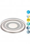 n&auml;ve LED lubinis &scaron;viestuvas &raquo;Doira&laquo; LED-Modul 1 Stk. warmwei&szlig; - kaltwei&szlig; wei&szlig;/silber dimmbar per Nuotolinis ap&scaron;vietimo pultas (inkl) CCT Memory naktinė lempa
