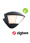 Paulmann LED Sieninis &scaron;viestuvas &raquo;Skyla IP44 226x164mm 10W 840lm 230V Anthrazit Aluminium&laquo; 1 Stk. Warmwei&szlig; eleganti&scaron;kas Home Zigbee 3.0 judesio jutiklis insektenfreundlich