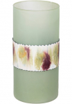 GILDE Stalinė vaza &raquo;Vase Imperial r&ouml;hrenf&ouml;rmig&laquo; i&scaron; Aliumininis ir I&scaron; stiklo Neper&scaron;lampanti striukė &Oslash; ca. 12 cm