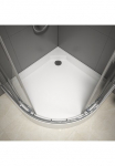 Marwell Ovalus du&scaron;o padėklas &raquo;Chrystal Round Viertelkreis&laquo; passend dėl Viertelkreis Duschkabine 90x90 su einem Radius von 55 cm
