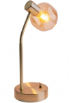 n&auml;ve Stalinis &scaron;viestuvas &raquo;Libby&laquo; E14 1 Stk. 1flg. flexibel kočėlas Glasschirm in amber get&ouml;nt excl. 1xE14