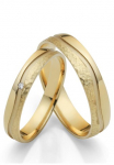 Firetti Vestuvinis žiedas &raquo;Schmuck Dovanų Gold 750 Hochzeit Ehering "LIEBE"&laquo; pagamintas in Germany patogi su arba be Brillant