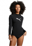 PUMA Rash Guard &raquo;SWIM WOMEN LONG dėklas RASH GUARD&laquo; Logodruck Ilgomis rankovėmis funktionelle forma