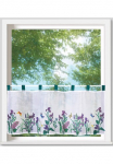 Weckbrodt Užuolaida &raquo;Violet&laquo; Schlaufen 1 Stk. dalys Bistro Voile floral per&scaron;viečiama HxB 45x120cm Užuolaida užuolaida