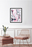 queence Paveikslas &raquo;Lary&laquo; Abstrakt | Figūrėlė | Kunst | Marmor 1 Stk. dalys HD Premium Poster-Druck ir Holzrahmen