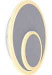 GLOBO LIGHTING LED Sieninis &scaron;viestuvas &raquo;VILLA&laquo; LED-Modul Warmwei&szlig; Wandlampe/grau/Flur/Wohnzimmer/&oslash;: 255mm/modern