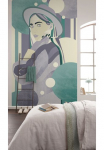 Komar Fototapetas &raquo; Vlies fototapetas - Woman hat Color - Gr&ouml;&szlig;e 150 x 250 cm&laquo; ra&scaron;tuotas glatt