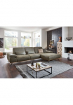 Die PlanBar Kampinė sofa &raquo;PN-EM18063 L-Form&laquo; patogi su echt bezogenem R&uuml;cken ir Sitztiefenverstellung