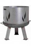 Siena Garden Funkenschutzgitter &raquo;Feuerschalenaufsatz dėl Ugniakuras XXL &Oslash; 100 cm&laquo; 1 Stk. dalys &Oslash; 96 cm su Flammendesign Stahl silber/anthrazit