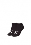 Calvin Klein Jeans Calvin KLEIN Džinsai Kojinės sportbačiams &raquo;CKJ WOMEN Sportbačiai MONOGRAM&laquo; 2 pora Rippenb&uuml;ndchen Logostickerei vorn