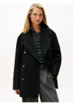 Tommy Hilfiger Trumpas paltas &raquo;DF WOOL BLEND REG PEACOAT&laquo; su Wolle