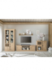 Home affaire Sekcija &raquo;Cornwall sekcija im Landhausstil Wohnzimmer-Set Eiche Dekor&laquo; rinkinys 4 Stk. dalys